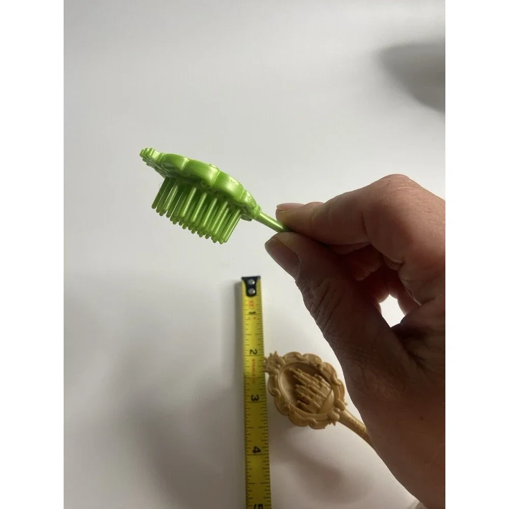 Disney Parks Princess Hair Brush  Doll Lot of 2 – Green & Gold